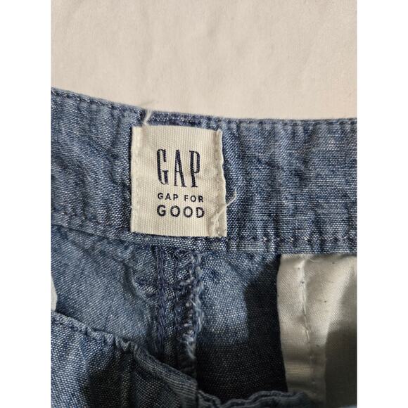 Gap size 4 women's chambray girlfriend khakis - Picture 5 of 10